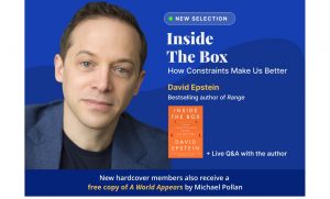 Inside the Box by David Epstein Next Big Idea Club Selection