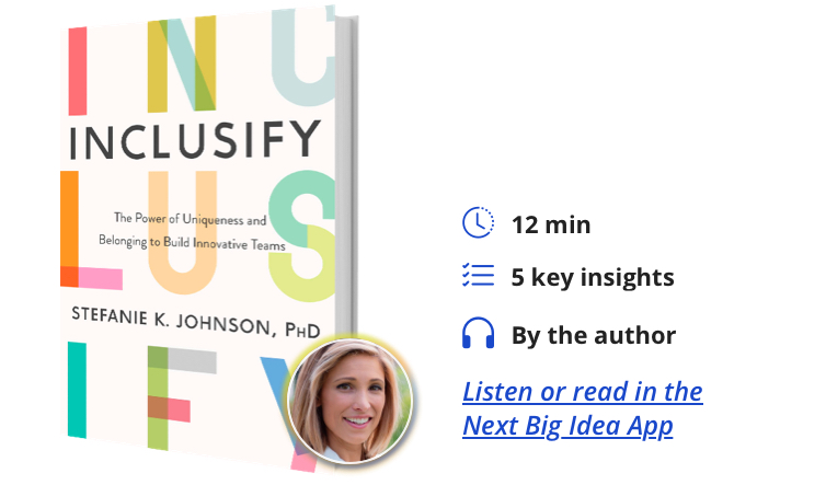 Inclusify: The Power of Uniqueness and Belonging to Build Innovative Teams By Stefanie K. Johnson