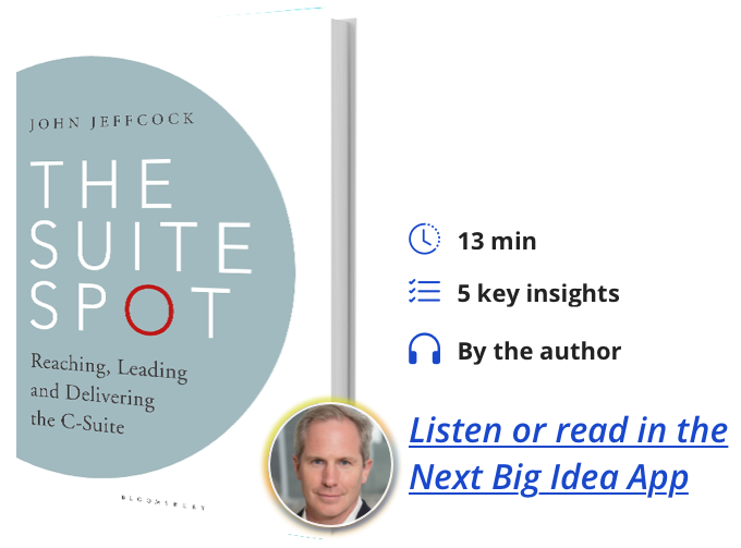 The Suite Spot: Reaching, Leading and Delivering the C-Suite by John Jeffcock