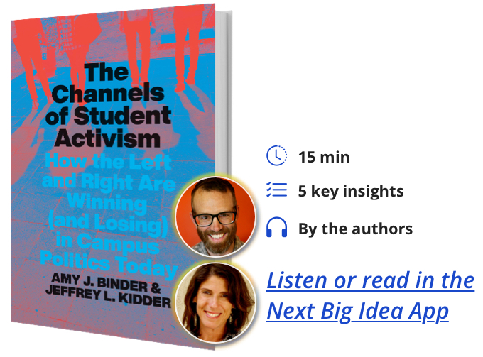 The Channels of Student Activism: How the Left and Right Are Winning (and Losing) in Campus Politics Today by Jeff Kidder and Amy Binder