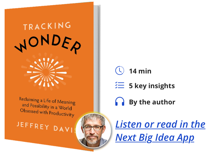 Tracking Wonder: Reclaiming a Life of Meaning and Possibility in a World Obsessed with Productivity By Jeffrey Davis