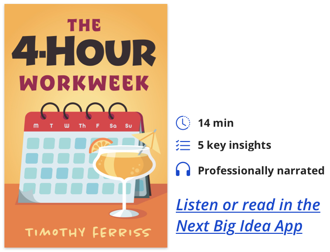 The 4-Hour Workweek: Escape 9-5, Live Anywhere, and Join the New Rich  By Tim Ferriss