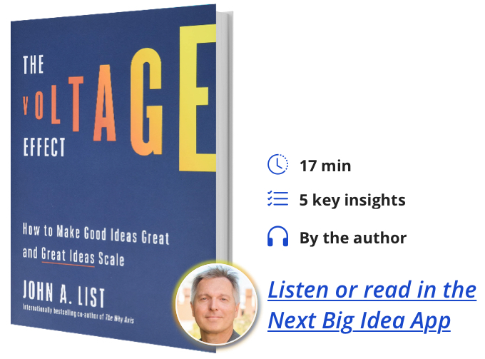 The Voltage Effect: How to Make Good Ideas Great and Great Ideas Scale By John A. List