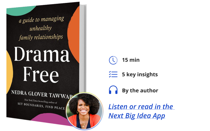 Drama Free: A Guide to Managing Unhealthy Family Relationships Nedra Glover Tawwab Next Big Idea Club