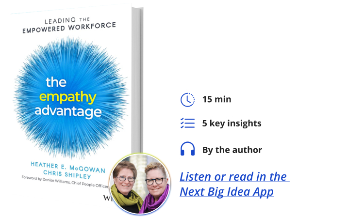 The Empathy Advantage: Let Go, Learn Fast, and Thrive in the Future of Work Heather McGowan Chris Shipley Next Big Idea Club