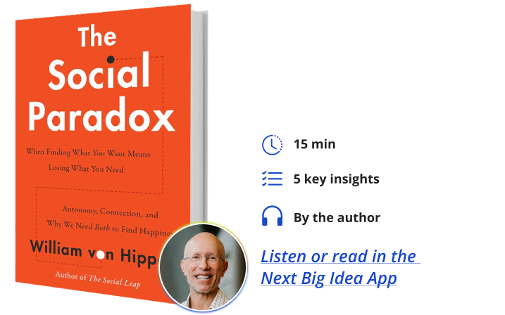 The Social Paradox William von Hippel Next Big Idea Club