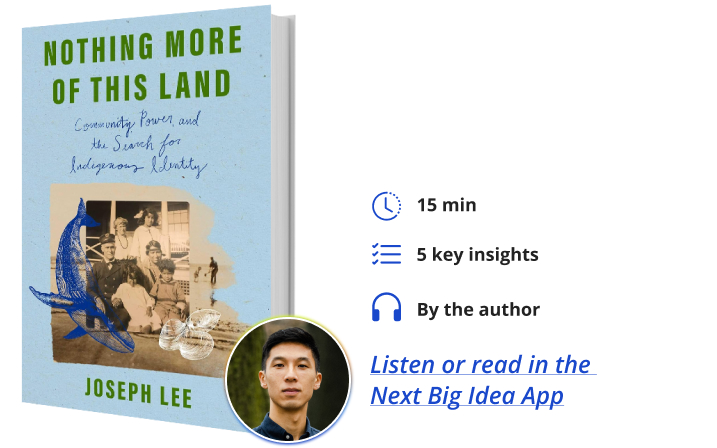 Nothing More of This Land Joseph Lee Next Big Idea Club Book BIte