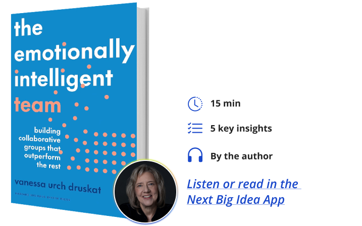 The Emotionally Intelligent Team Vanessa Urch Druskat Next Big Idea Club Book Bite