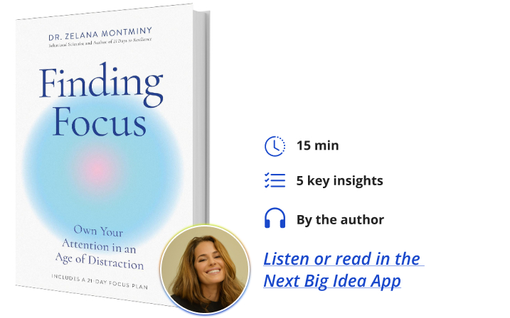 Finding Focus Zelana Montminy Next Big Idea Club Book Bite