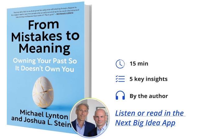 From Mistakes to Meaning Michael Lynton Joshua Steiner Next Big Idea Club Book Bite