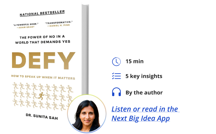 Defy Sunita Sah Next Big Idea Club Book Bite