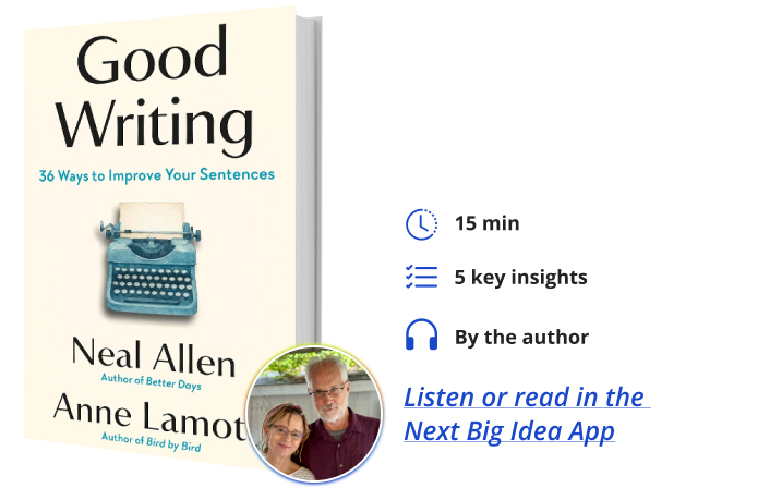 Good Writing Anne Lamott Neal Allen Next Big Idea Club Book Bite