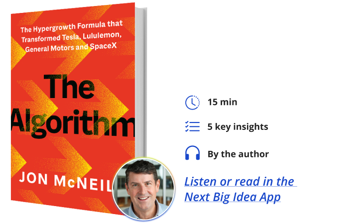 The Algorithm Jon McNeill Next Big Idea Club Book Bite