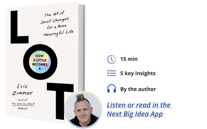 How a Little Becomes a Lot Eric Zimmer Next Big Idea Club Book Bite