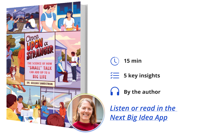 Once Upon a Stranger Gillian Sandstrom Next Big Idea Club Book Bite