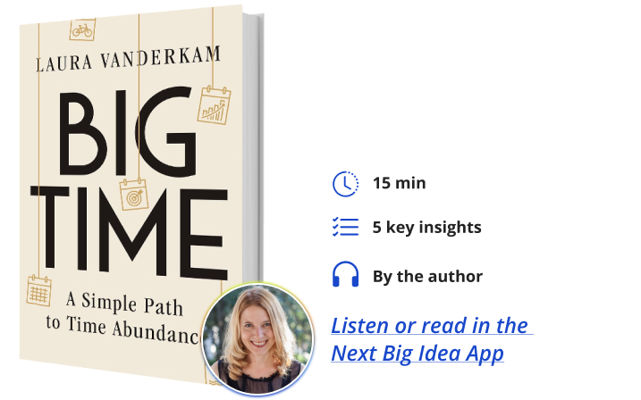 Big Time Laura Vanderkam Next Big Idea Club Book Bite